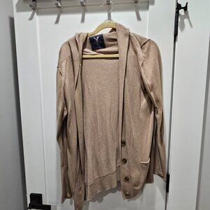 Tan American Eagle Cardigan